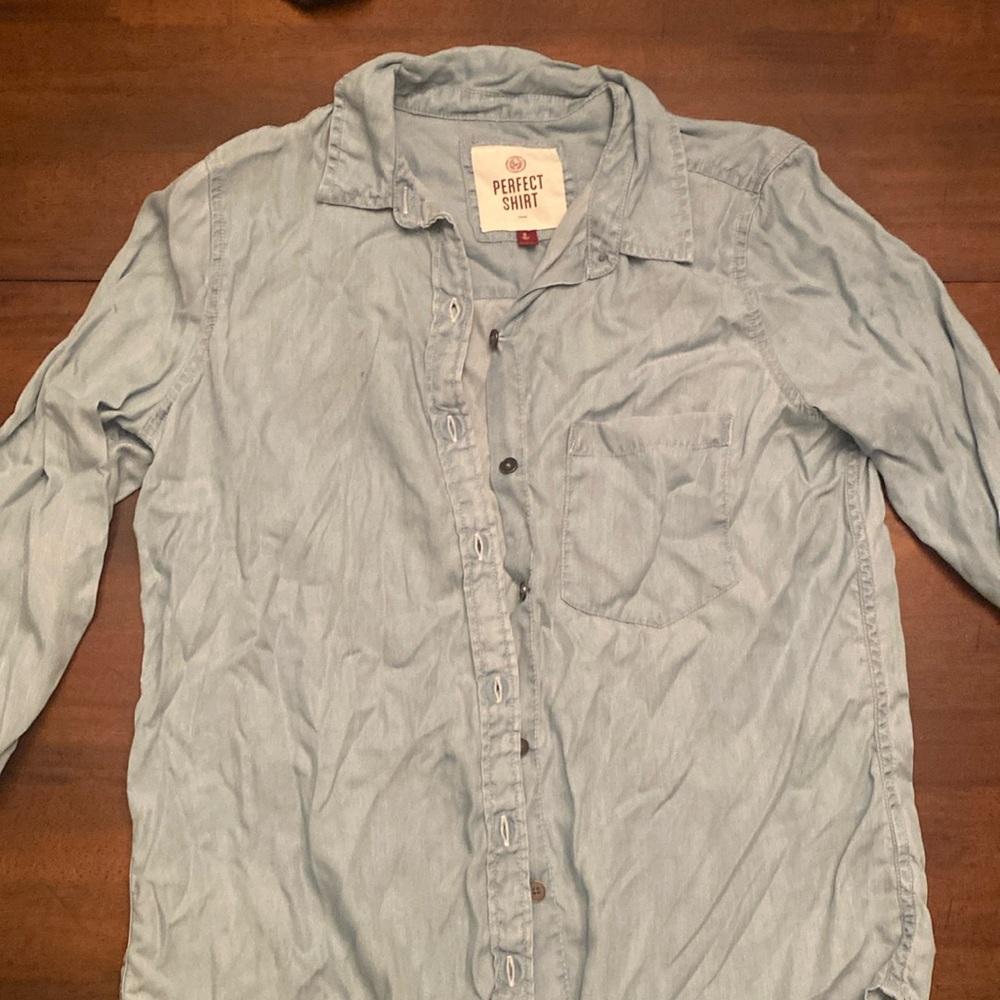 Light Denim Button-Down